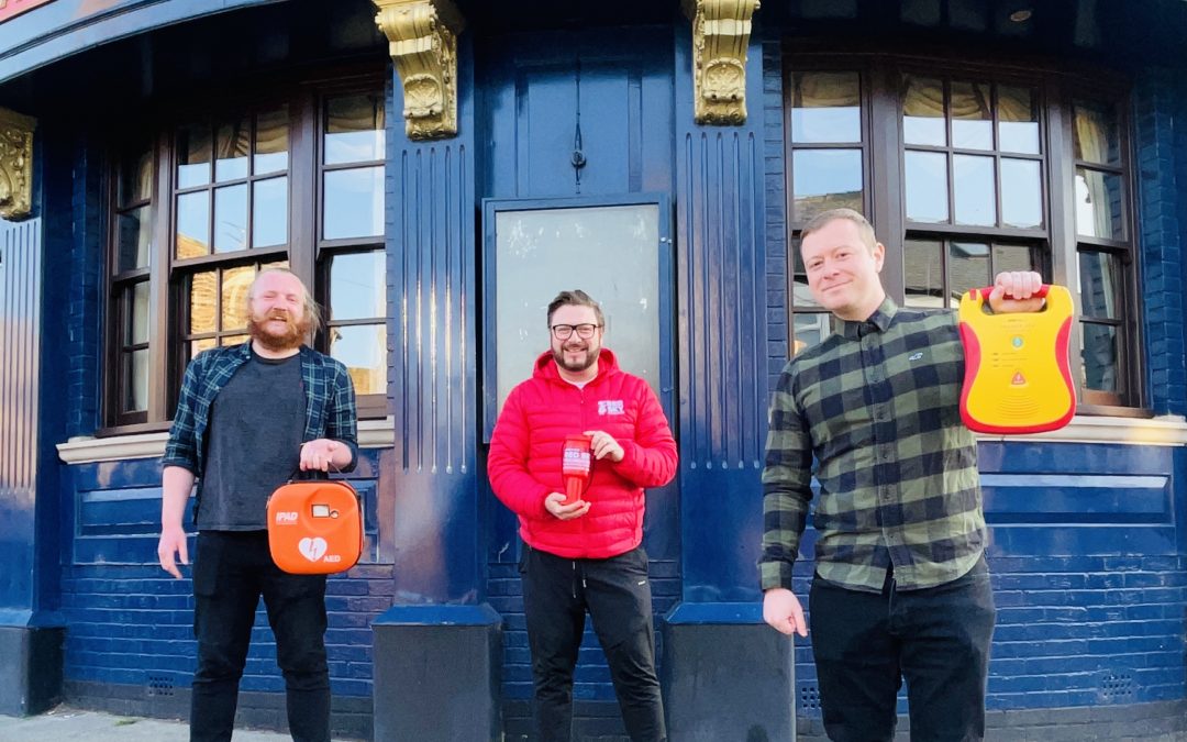 An award-winning Sunderland pub has raised a glass to a serving firefighter and prospective councillor, after he raised the funding required to install a life-saving defibrillator.