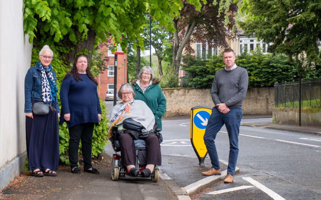 Improvements to a problem patch of pavement, obstructed by a tree, have been welcomed by Copt Hill residents with mobility challenges.